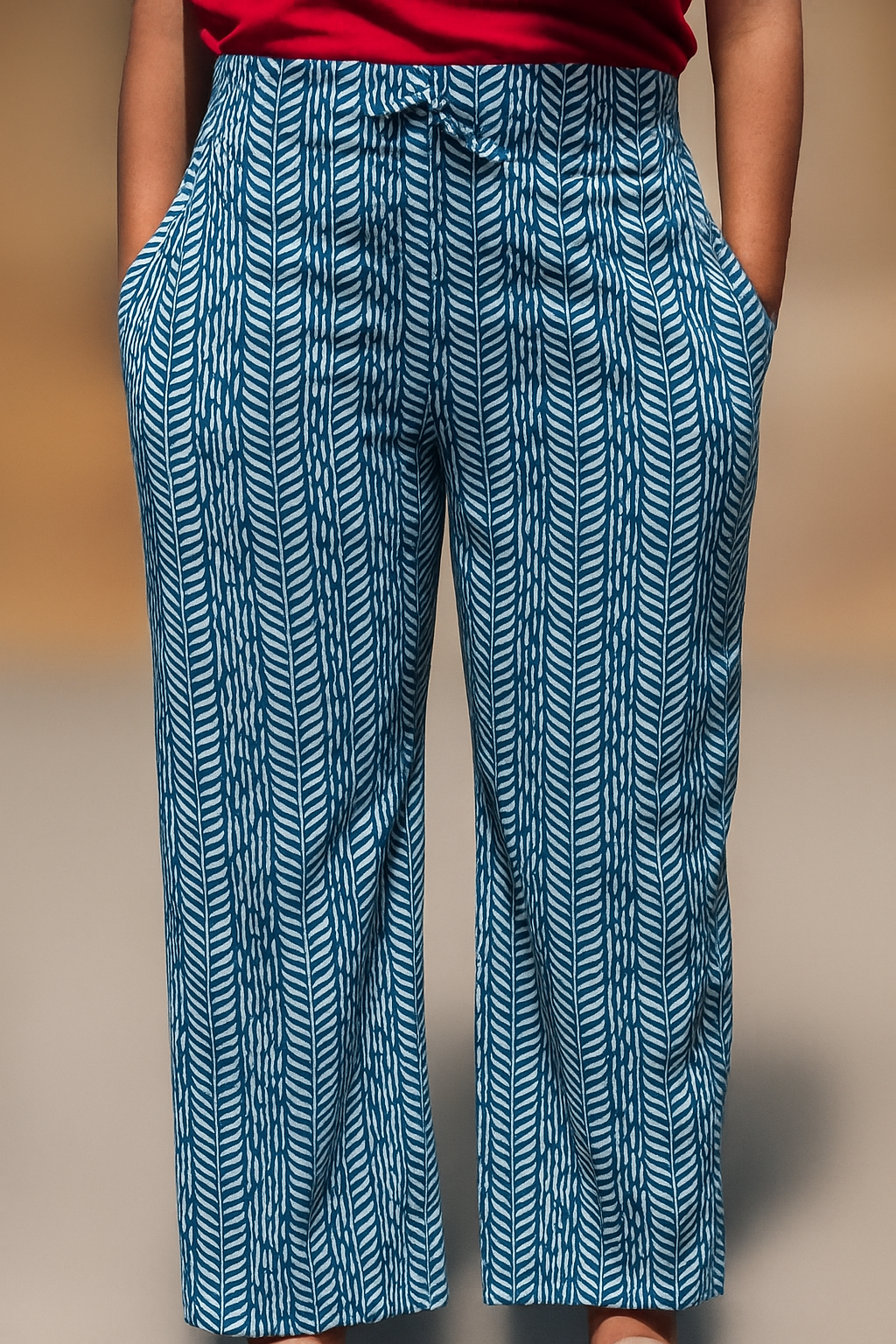 Blue Chevron Lounge Pant