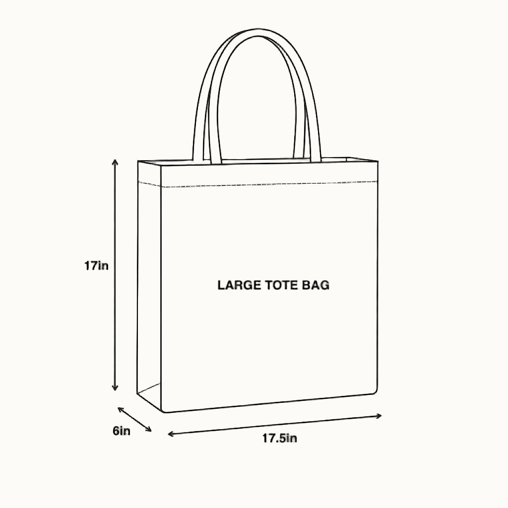 Red Tulips in Blue Tote Bag