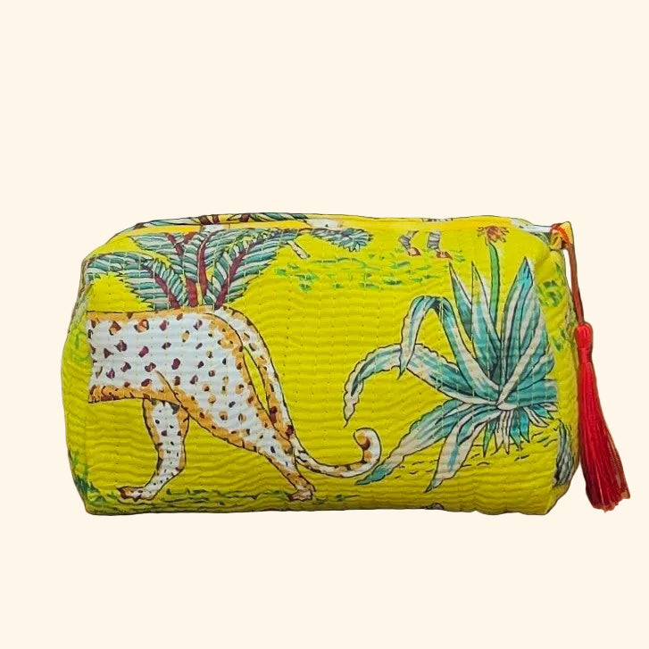 Cheetah Make-up Bag
