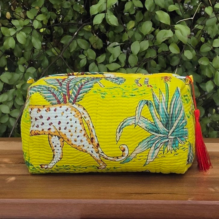 Cheetah Make-up Bag