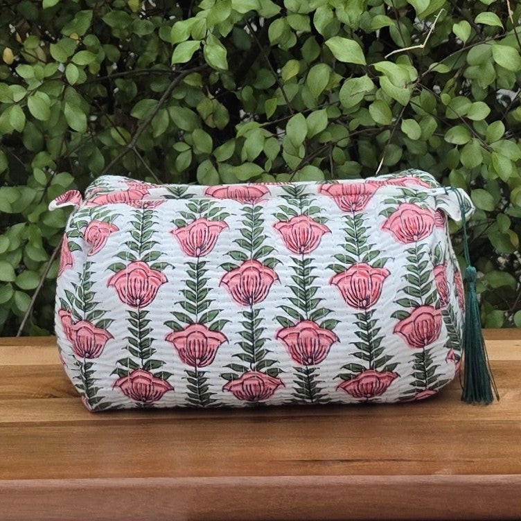 Floral Trelis Make-up Bag
