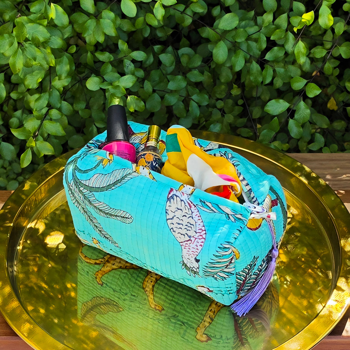 Cheetah Make-up Bag