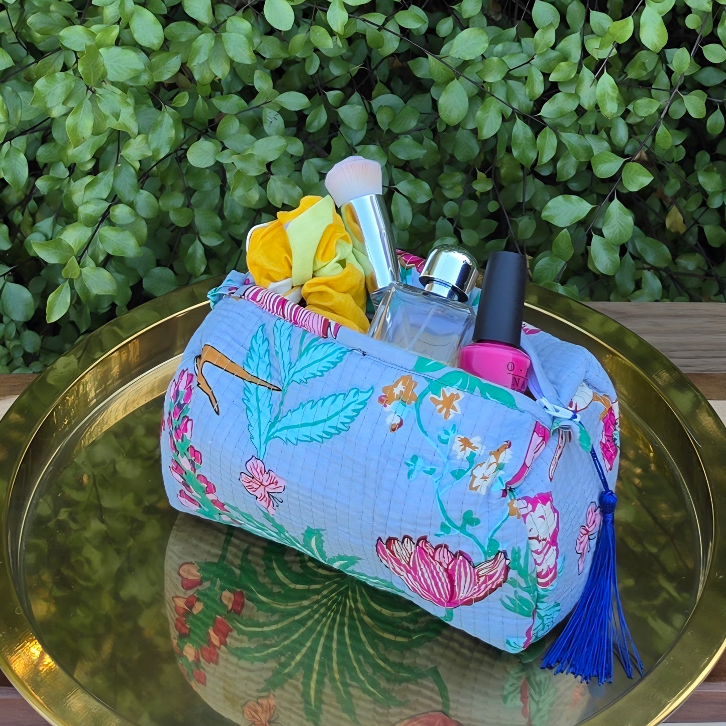 Earl Grey Jungle Make-up Bag
