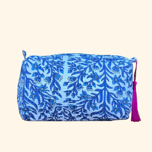 Blue Mosaic Make-up Bag