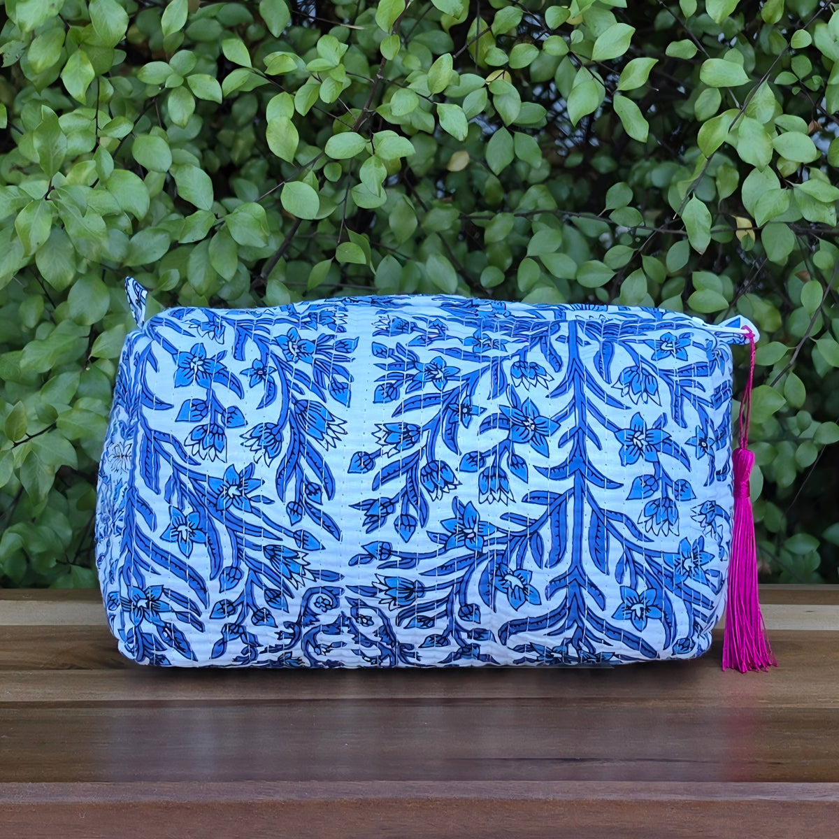 Blue Mosaic Make-up Bag