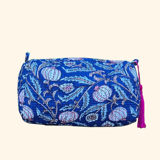Blooming Blue Make-up Bag