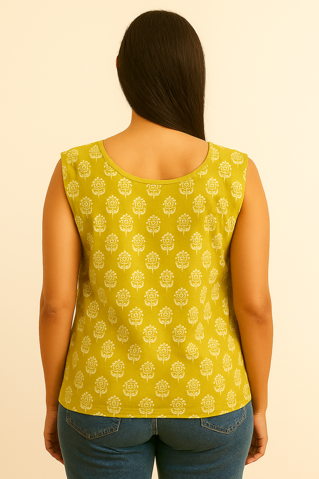 Green Fern Tank Top
