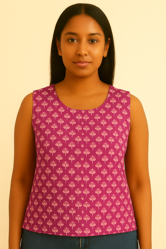 Purple Poppy Tank Top