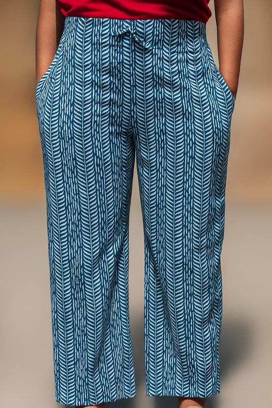 Blue Chevron Lounge Pant