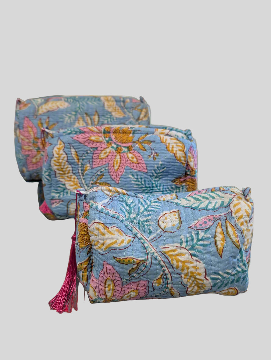 Blue Pastel Floral Print