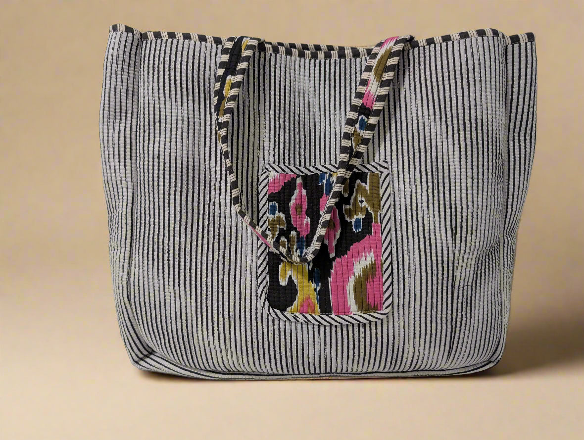 Trippy Print Tote Bag