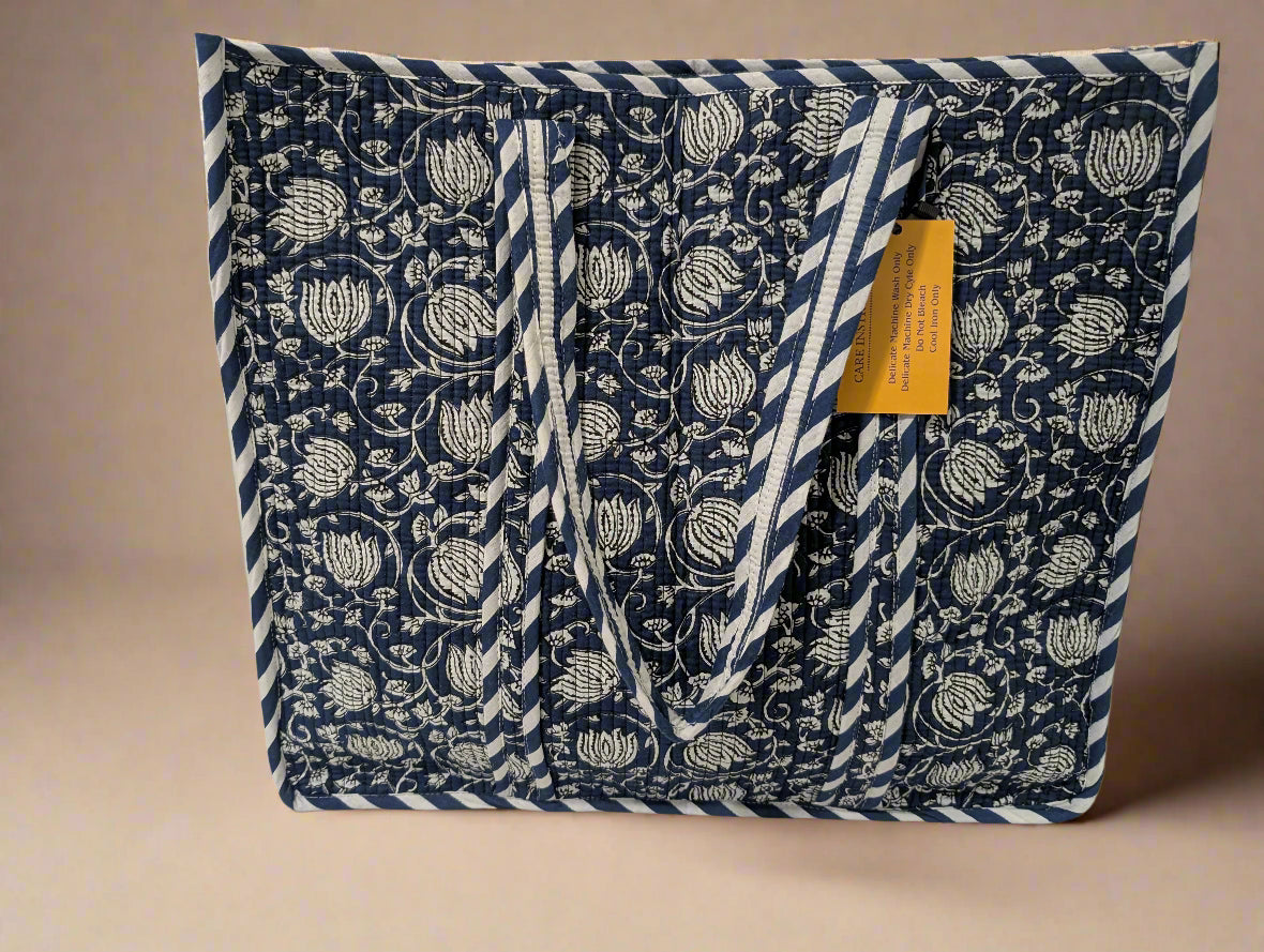 Blue Lotus Tote Bag