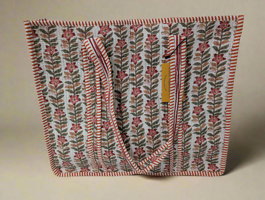 Flower Trelis Tote Bag