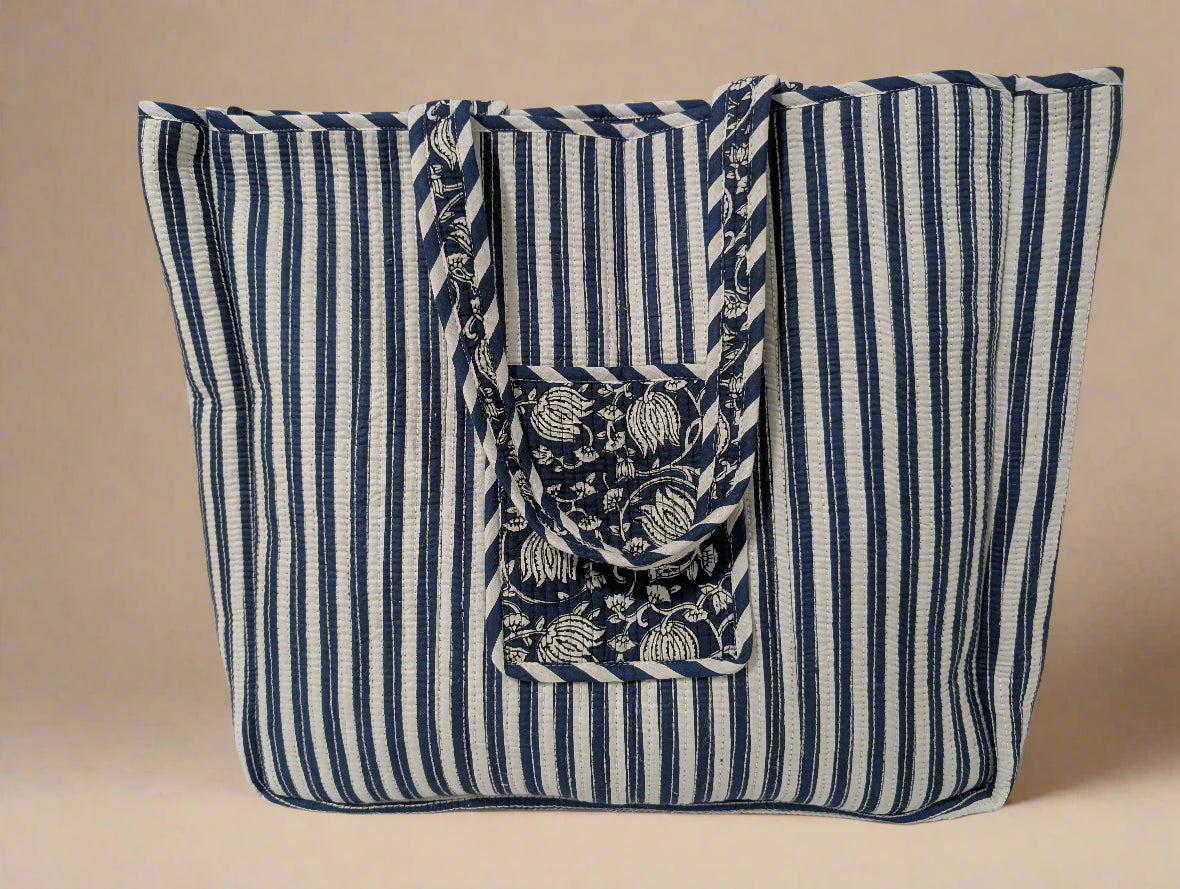 Blue Lotus Tote Bag