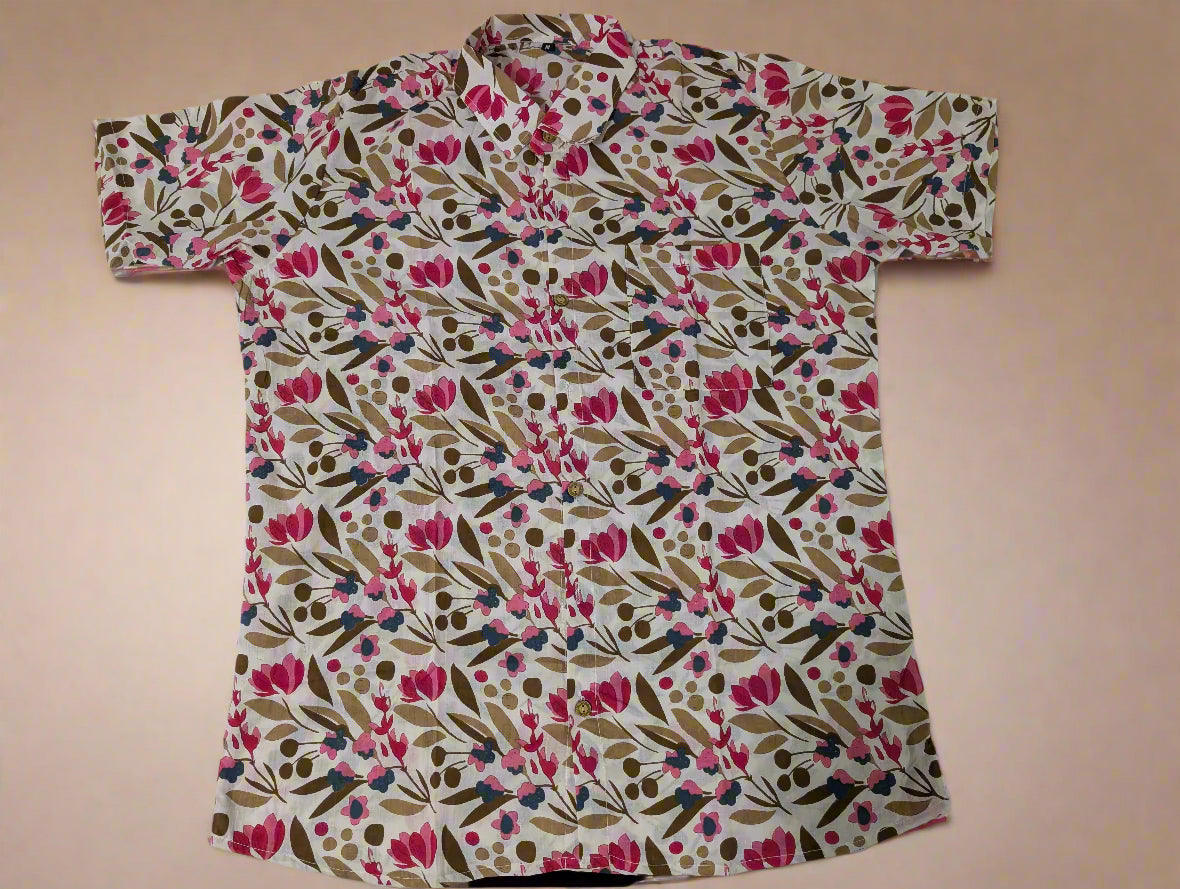 Blooming Flowers Summer Shirt