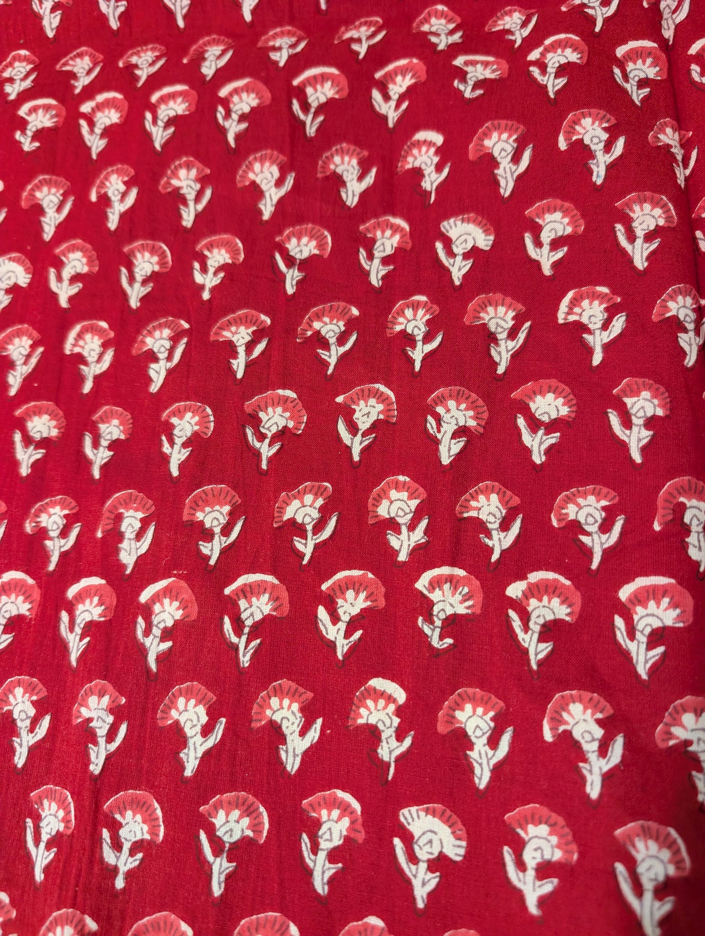 Red Flowers Summer Shirt
