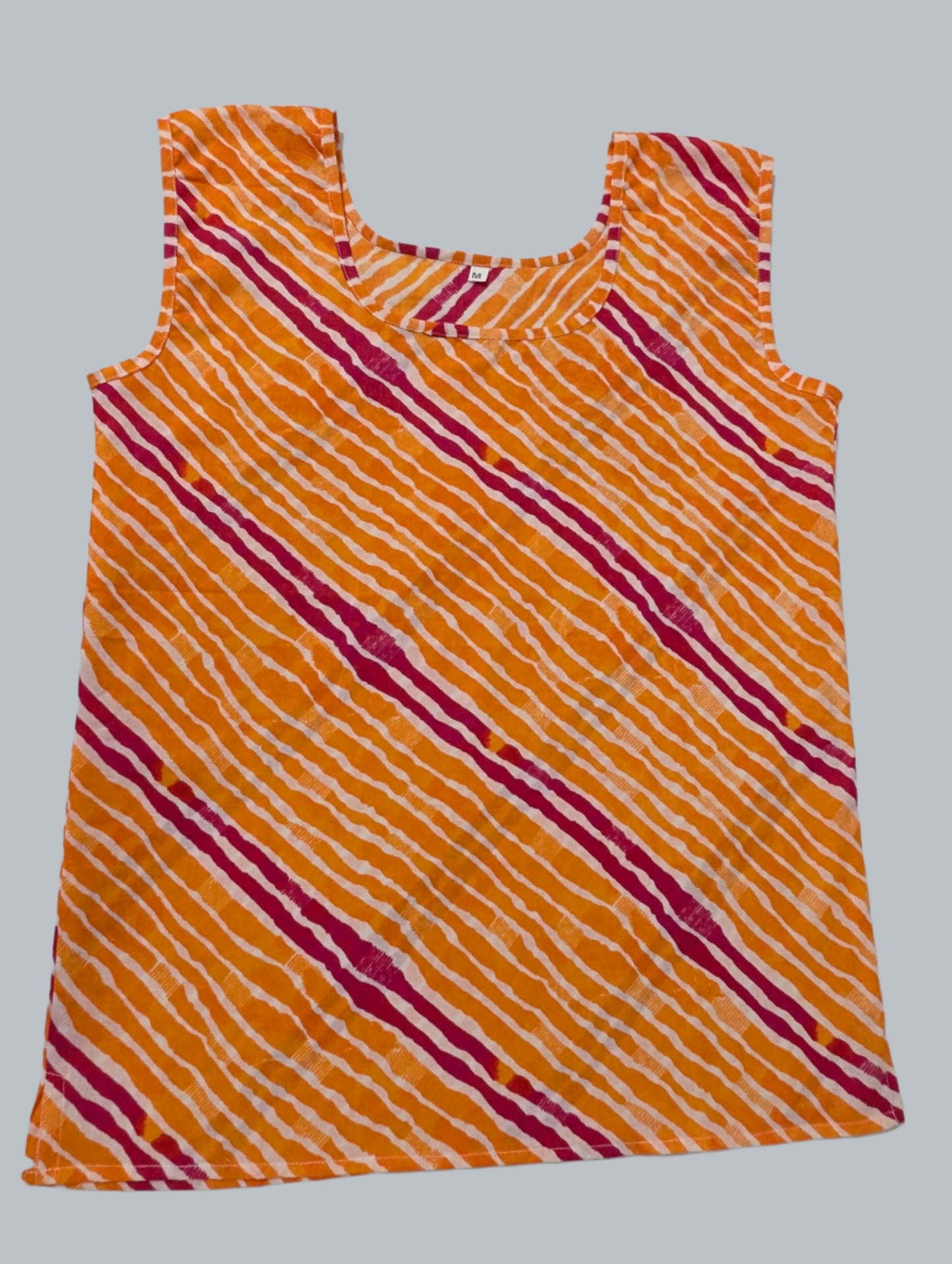 Orangey Waves Tank Top