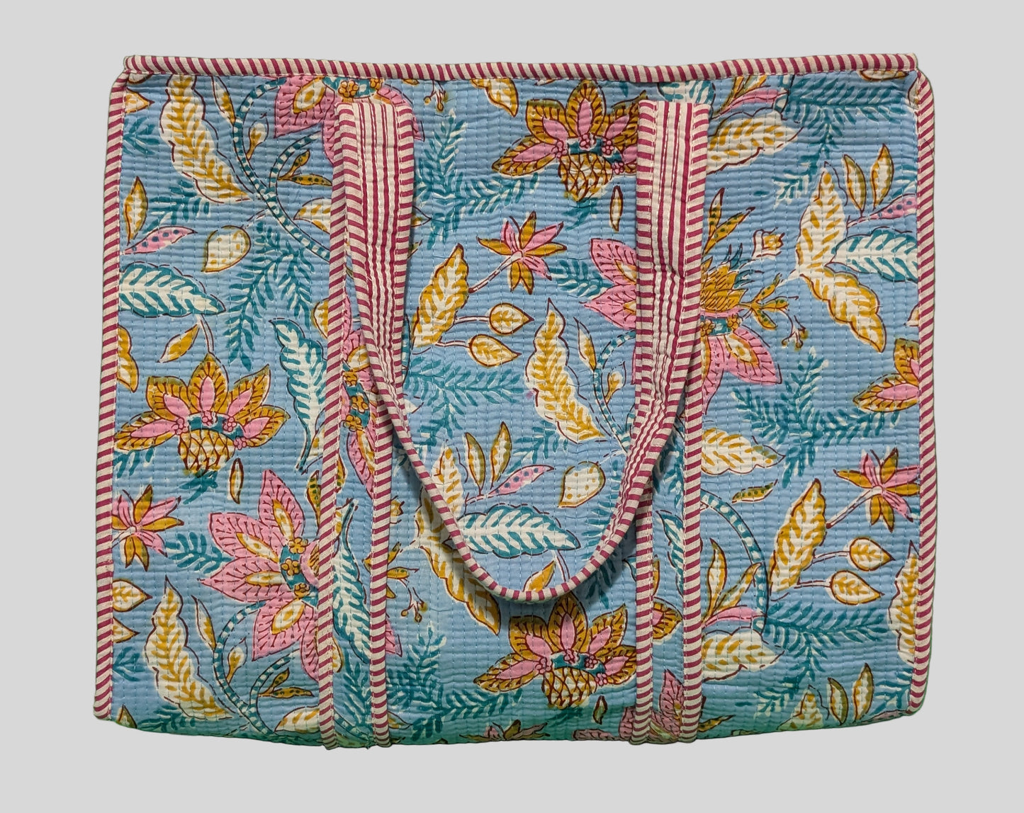 Blue Pastel Floral Print