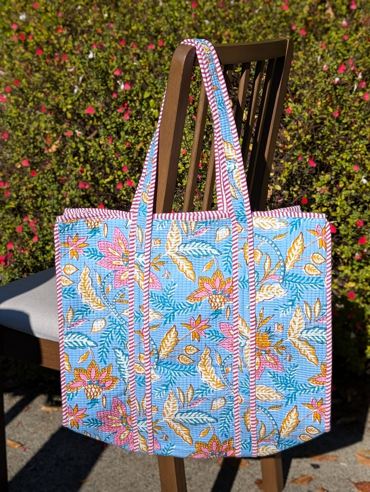 Blue Pastel Floral Print