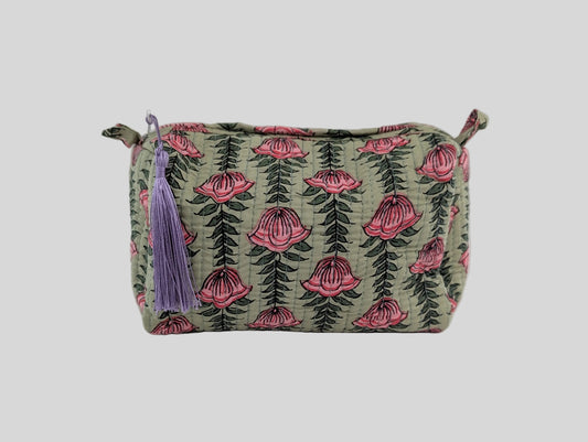 Floral Trelis Toiletry Bag