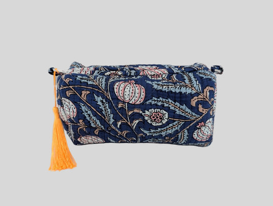 Blooming Blue Toiletry Bag