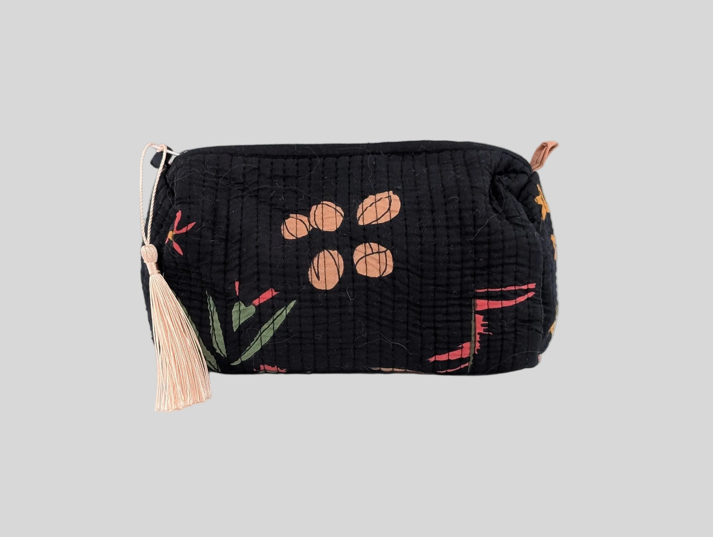 Black Abstract Toiletry Bag